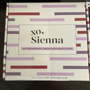Xo sienna felt board